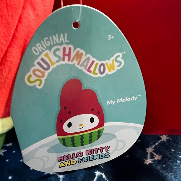 Squishmallows Hello Kitty and Friends Watermelon My Melody - Picture 3 of 4